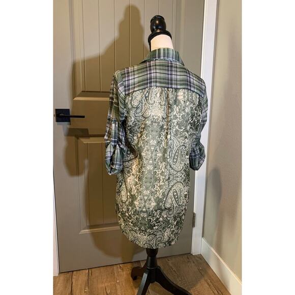 Band of Gypsies mixed print top - Picture 4 of 7